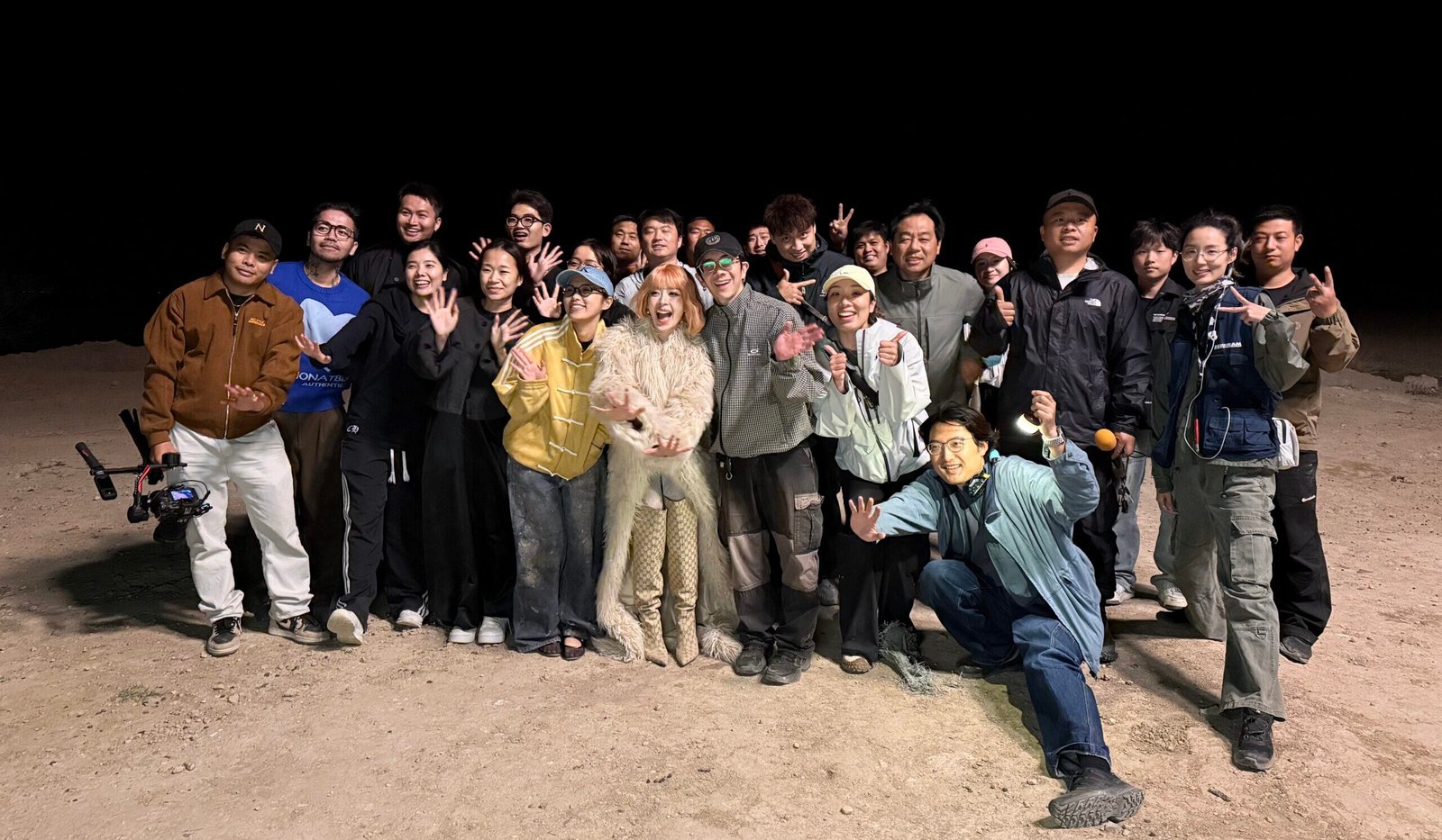 music video production in china - mirror - group photo with Chi Pu