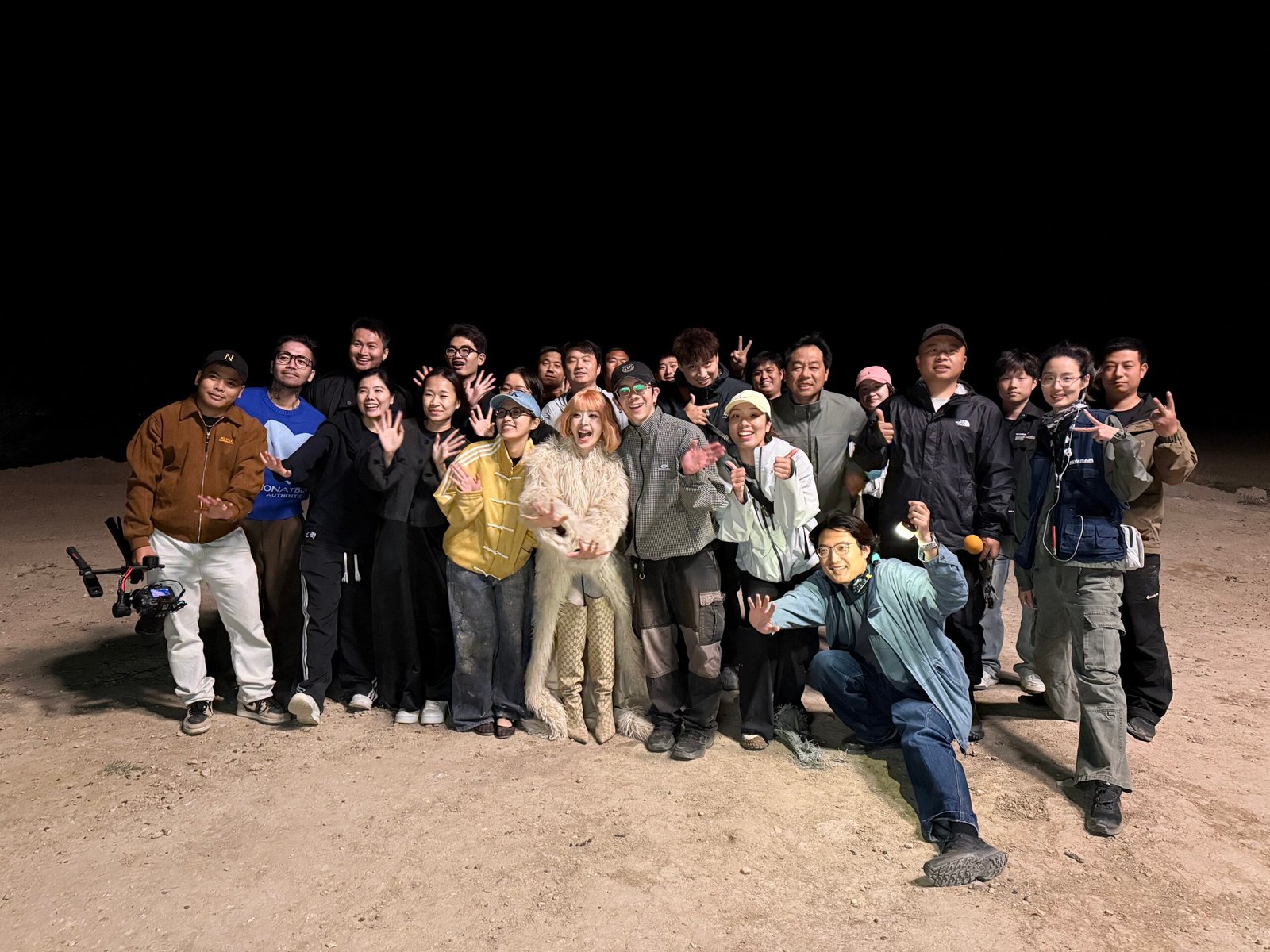 music video production in china - mirror - group photo with Chi Pu